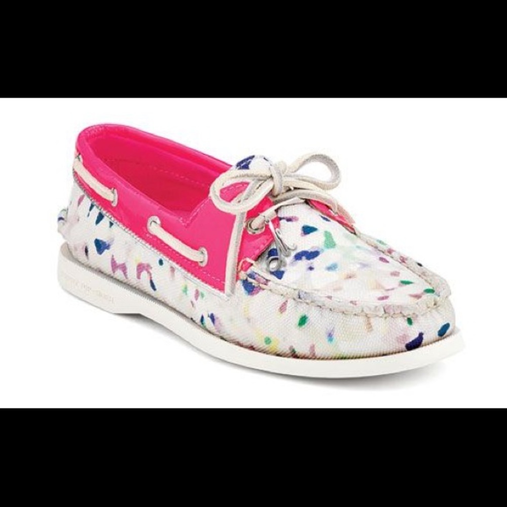 Sperry Pink & Multi-Color Women's Boat Shoe